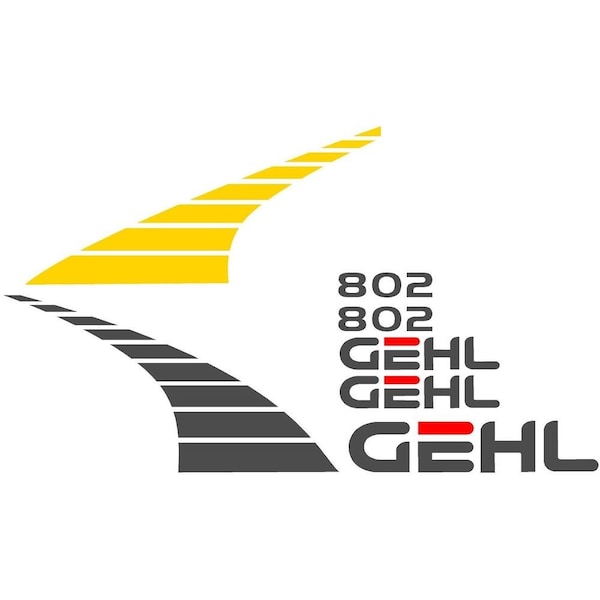 Aftermarket New Decal Set for Gehl Model 802 Compact Mini Excavator MAE30-0260 - main